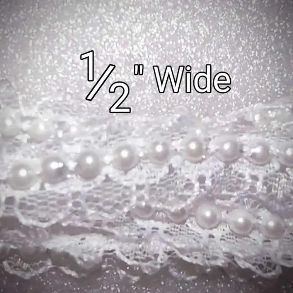 White Pearl Floral Fancy Bridal Hair Comb  New